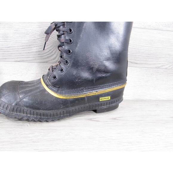 Vintage Kaufman Sorel Eskimo Snow Boots Leather Felt Lined Men’s Sz 12 main image 6